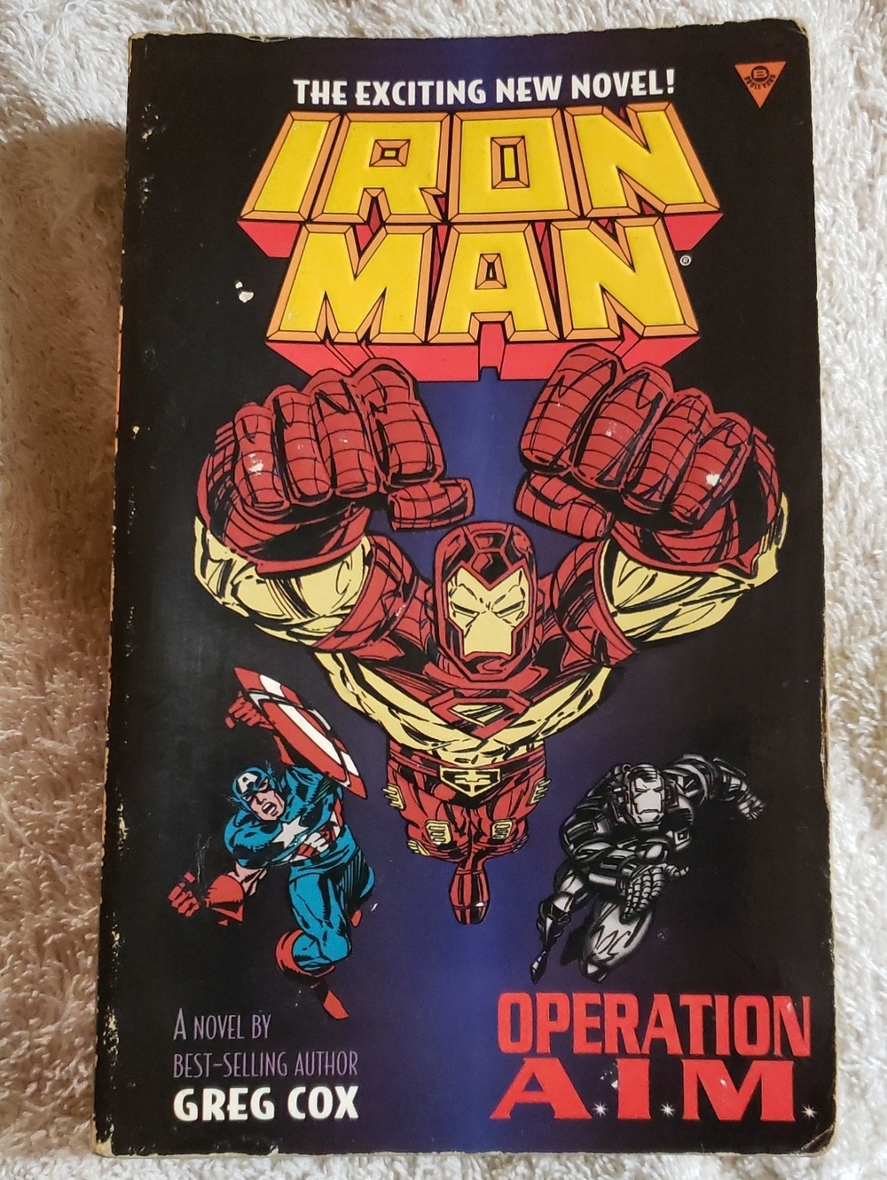 📚4 For $20 - Vintage Iron Man "Operation A.I.M." Paperback Novel - By Greg Cox